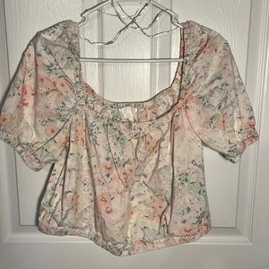 h&m floral top